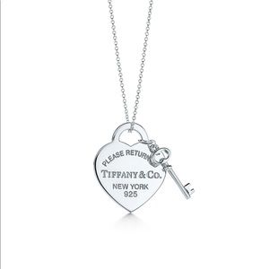 Tiffany Heart Tag with Key Pendant